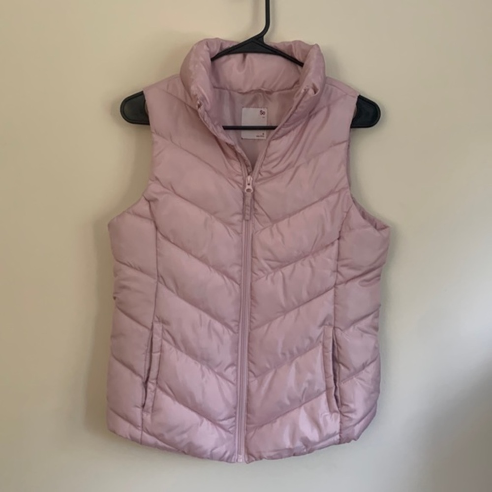 SO Brand Women's Puffy Pink‎ Vest Size Small Insulated
